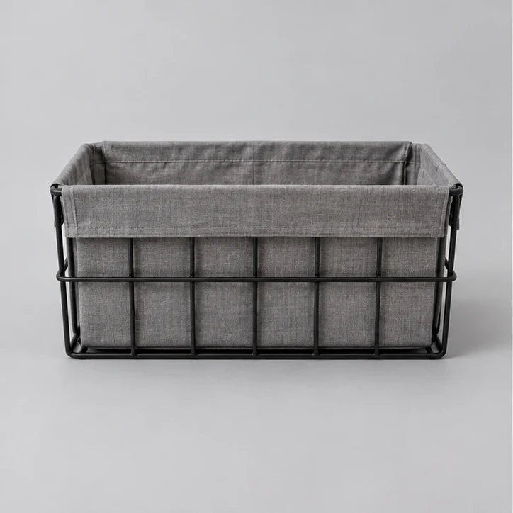 Frame Storage Basket, Gray — full product view