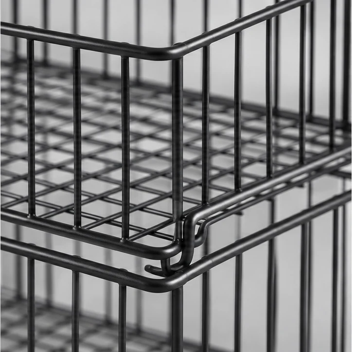 Stack Wire Duo, Black — material and construction detail