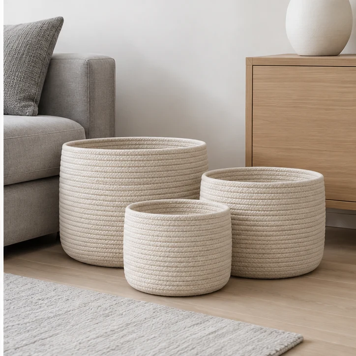 Living Nest Trio, Natural — home setting